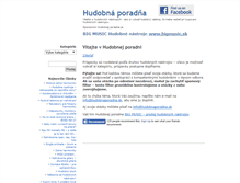 Tablet Screenshot of hudobnaporadna.sk